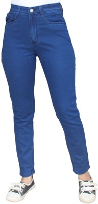 DHYANAM Slim Women Dark Blue Jeans