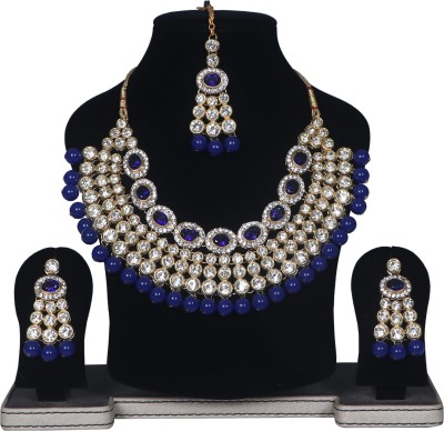 delhi75 Metal Blue Jewellery Set(Pack of 1)