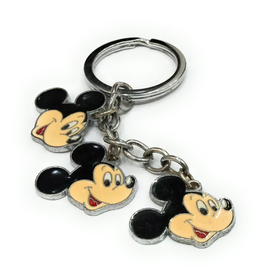 swagtreg Metallic Triple Faces Mickey Mouse Key Chain