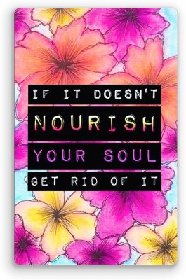 Regalocasila Nourish Your Soul Life Quote Acrylic Fridge Magnet Pack of 1