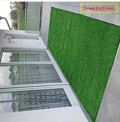 COMFY HOME Artificial Grass Floor Mat(Green, Large)