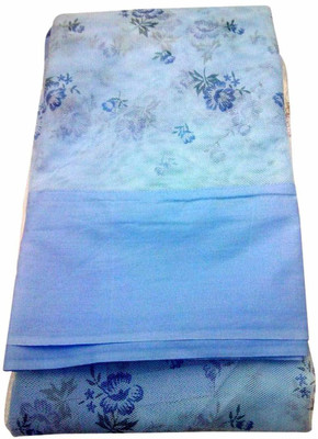 buyagain Cotton Adults Washable Mosquito net Single Bed Blue Printed Heavy Quality Polyester Soft (4 x 6.5 Ft Single Medium Size Bed) Mosquito Net(Blue, Bed Box)