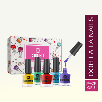 Cara Mia By Flipkart Ooh La La Nails Enamel Nail Polish Multicolor For Rs. 62 @ 84 %