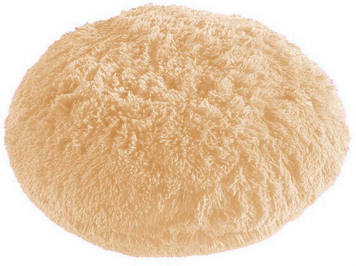 PICKKART Microfibre Solid Cushion Pack of 1(Beige)