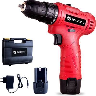 BUILDSKILL 12V Li ion Cordless Drill with Reversible Function and