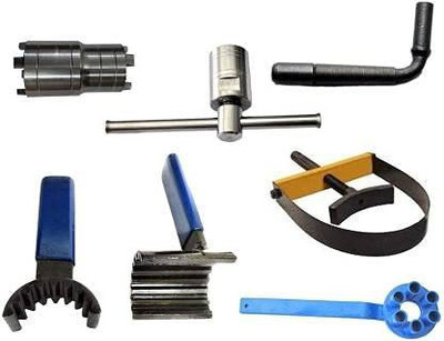 lifeways 6 Pieces Repairing Tool Set Bajaj Pulsar Motorbike Made on CNC Machine -Magnet/Flywheel Puller Hand Tool Kit(6 Tools)