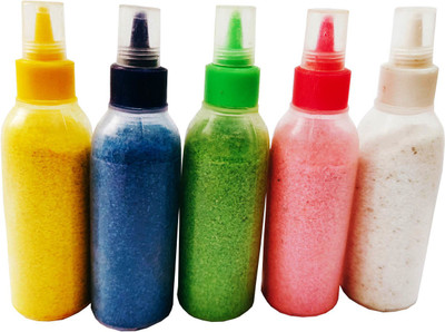 Buyent Enterprises Pack of 5 Rangoli Powder(Multicolor)