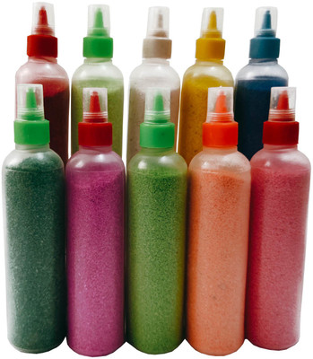 Buyent Enterprises Pack of 10 Rangoli Powder(Multicolor)