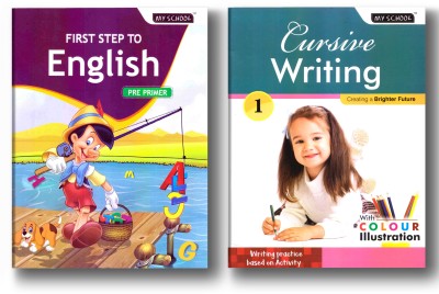 English Pre- Primer & Cursive Writing 1 Activity Combo Set Of 2 Books(Paperback, Bookmate)