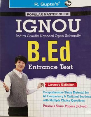 Ignou B. Ed. Entrance Test Guide And Previous Paper (Solved) 2022 Edition (English, Paperback, Gupta R)(Paperback, By R GUPTA)