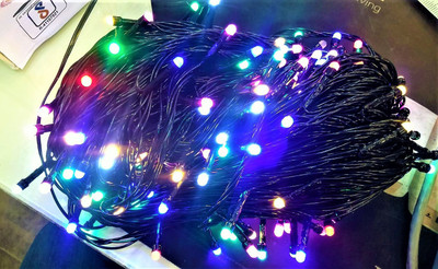 Evergreen 25 LEDs 5 m Multicolor Steady, Color Changing, Flickering Bulb Rice Lights(Pack of 1)