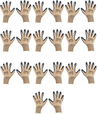 Frontier Washable & Reusable Cotton Gloves for Unisex (Pack Of 10 Pairs) L Wet and Dry Glove Set(Large Pack of 20)