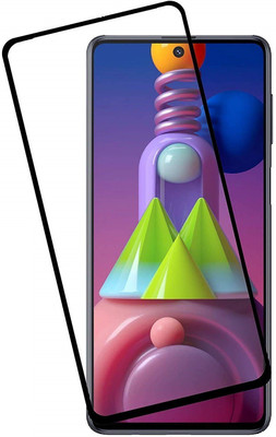 welldesign Edge To Edge Tempered Glass for Samsung galaxy M52 5G, SAMSUNG Galaxy M52 5G(Pack of 1)