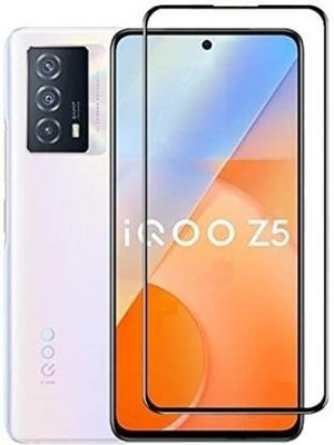 LIKEDESIGN Edge To Edge Tempered Glass for iQOO Z5 5G, Vivo iQOO Z5 5G, iQOO Z5, Vivo iQOO Z5, iQ00 Z5 5G, iQ00 Z5, iQOOZ5 5G(Pack of 1)
