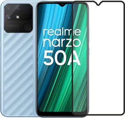 LIKEDESIGN Edge To Edge Tempered Glass for Realme Narzo 50A(Pack of 1)