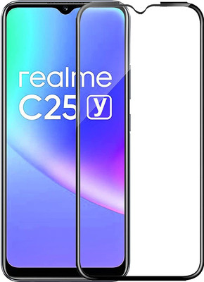 Vastu Art Edge To Edge Tempered Glass for Realme C25 Y(Pack of 1)