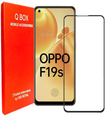 Q Box Edge To Edge Tempered Glass for Oppo F19s(Pack of 1)