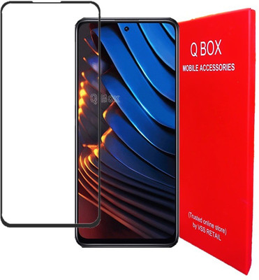 Q Box Edge To Edge Tempered Glass for poco x3 GT(Pack of 1)