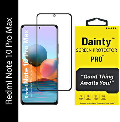 Dainty TECH Edge To Edge Tempered Glass for Mi Redmi Note 10 Pro Max(Pack of 1)