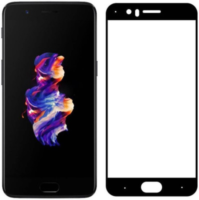 Resolute Edge To Edge Tempered Glass for OnePlus 5, FULL GLUE, FULL COVERAGE(Pack of 1)