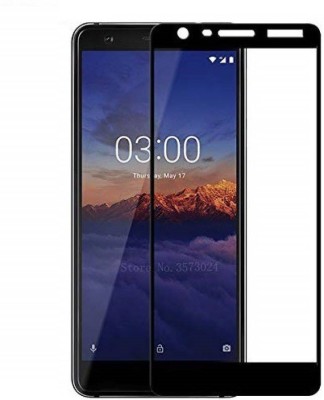 Blate Edge To Edge Tempered Glass for Nokia 3.1, FULL GLUE, FULL COVERAGE(Pack of 1)