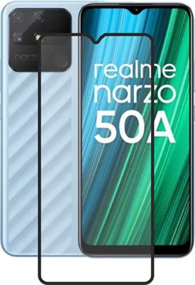 LIKEDESIGN Edge To Edge Tempered Glass for Realme Narzo 50A(Pack of 1)