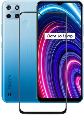 LIKEDESIGN Edge To Edge Tempered Glass for Realme C25Y(Pack of 1)