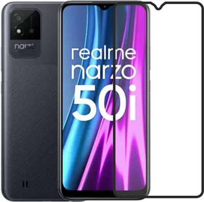 LIKEDESIGN Edge To Edge Tempered Glass for Realme Narzo 50i(Pack of 1)