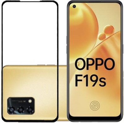 AARERED Edge To Edge Tempered Glass for Oppo F19S(Pack of 1)