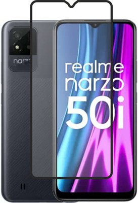 welldesign Edge To Edge Tempered Glass for Realme Narzo 50i(Pack of 1)
