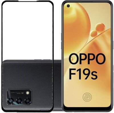 AARERED Edge To Edge Tempered Glass for Oppo F19S(Pack of 1)
