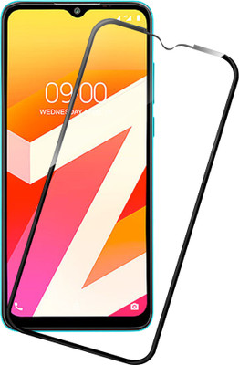 HUPSHY Edge To Edge Tempered Glass for LAVA Z4(Pack of 1)