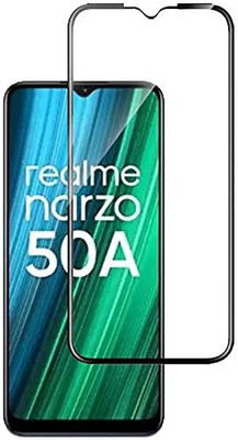 LIKEDESIGN Edge To Edge Tempered Glass for Realme Narzo 50A(Pack of 1)