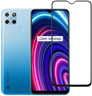 LIKEDESIGN Edge To Edge Tempered Glass for Realme C25Y(Pack of 1)
