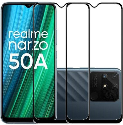 MaxR Edge To Edge Tempered Glass for Realme Narzo 50APack of 262(Pack of 2)