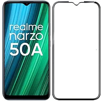LIKEDESIGN Edge To Edge Tempered Glass for Realme Narzo 50A(Pack of 1)