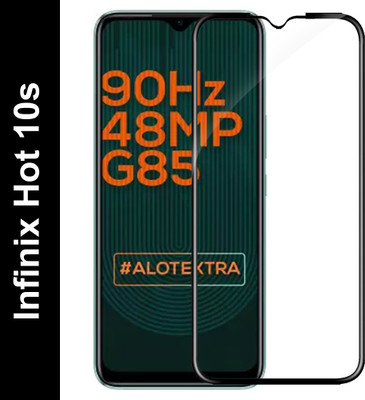 CHVTS Edge To Edge Tempered Glass for Infinix Hot 10s(Pack of 1)