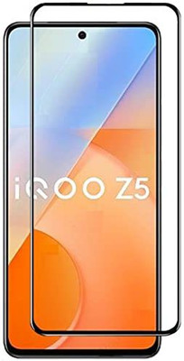 LIKEDESIGN Edge To Edge Tempered Glass for iQOO Z5 5G, Vivo iQOO Z5 5G, iQOO Z5, Vivo iQOO Z5, iQ00 Z5 5G, iQ00 Z5, iQOOZ5 5G(Pack of 1)
