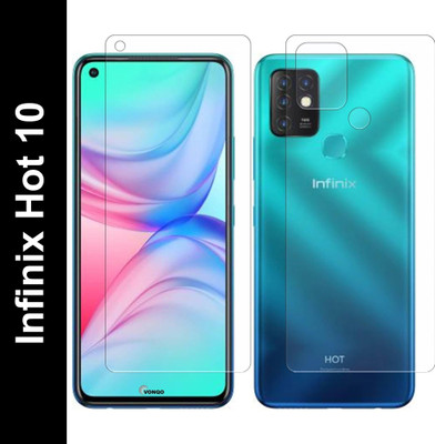 FashionCraft Front and Back Screen Guard for Infinix Hot 10(Pack of 2)
