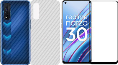 Karpine Front and Back Screen Guard for Realme Narzo 30(Pack of 2)