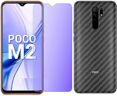 GLASS STAR Front and Back Screen Guard for POCO M2(Pack of 2)