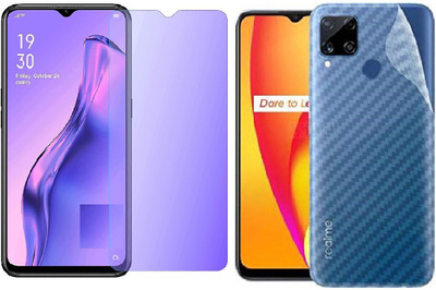 GLASS STAR Front and Back Screen Guard for Realme Narzo 30A(Pack of 2)