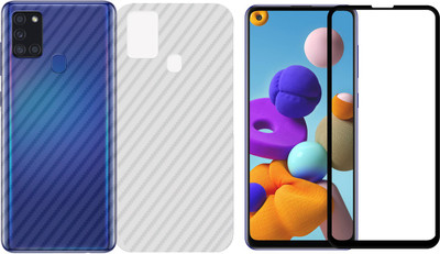 Karpine Front and Back Screen Guard for Samsung Galaxy A21s(Pack of 2)