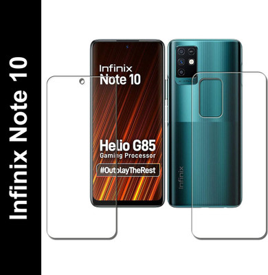 FIRST IMPRESSION Front and Back Tempered Glass for Infinix Note 10(Pack of 2)