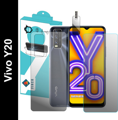 FINCH Front and Back Tempered Glass for Vivo Y20(Pack of 3)