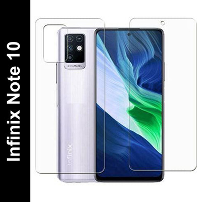 FIRST IMPRESSION Front and Back Tempered Glass for Infinix Note 10(Pack of 2)