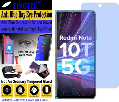 ZINGTEL Impossible Screen Guard for XIAOMI NOTE 10T 5G M2007J3SY (Impossible UV AntiBlue Light)(Pack of 1)