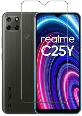SecureSmarty Tempered Glass Guard for Realme C25Y(Pack of 1)