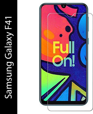 EASYBIZZ Tempered Glass Guard for Samsung Galaxy F41(Pack of 1)