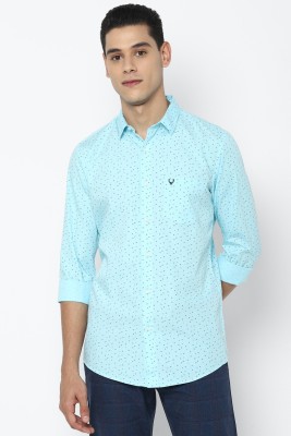 Allen Solly Men Printed Casual Light Blue Shirt